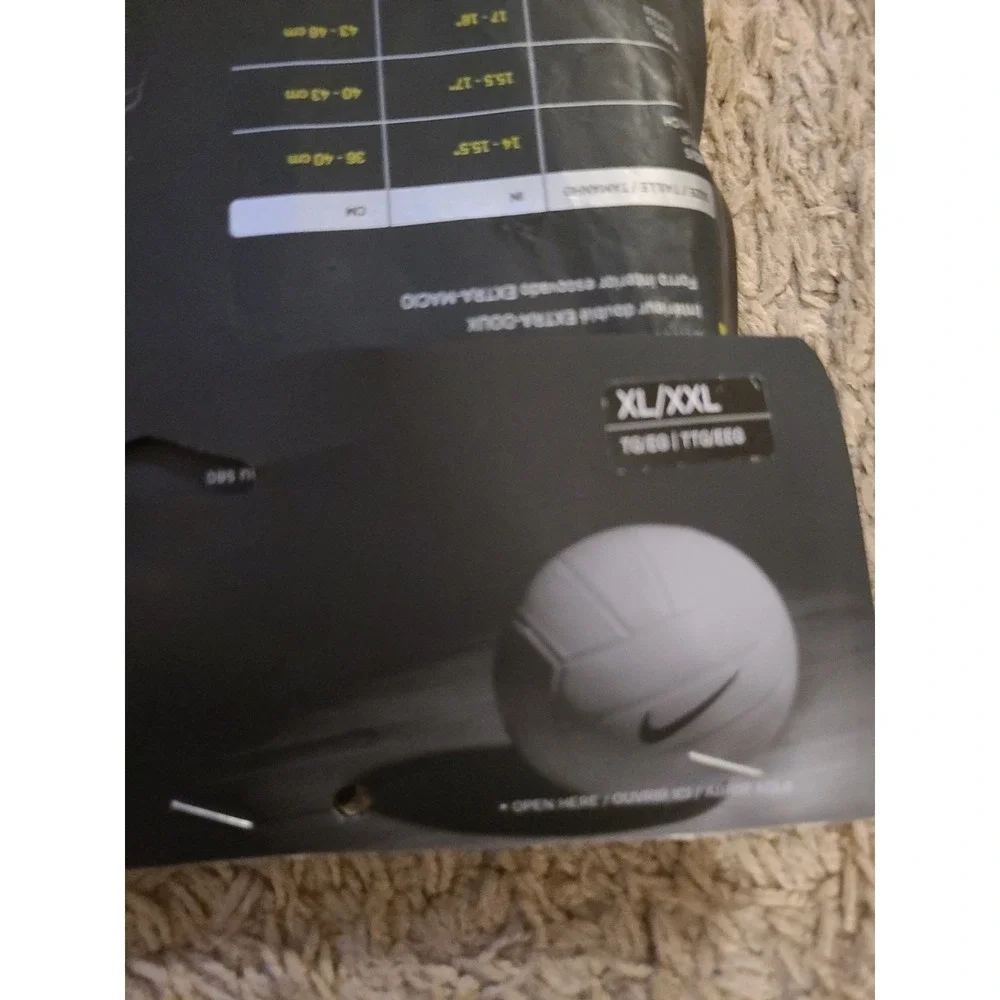 Nike Streak Volleyball Knee Pads Shock-Absorbing Breathable Black XL/XXL